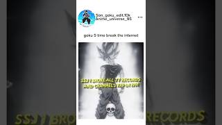 goku 5 time break the internet #beerus #goku #dragonballsupermovie #anime #post #dragonball