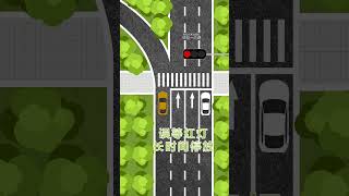 红灯也可以左转，你知道吗？#驾驶技巧 #交通规则 #交通标线   抖音