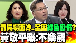 "罷吳"場面冷..全因"綠色恐怖"? 黃敬平曝:"不樂觀"