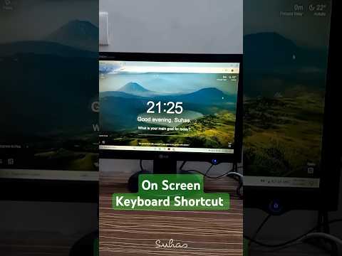 On Screen Keyboard Shortcut Key in Windows #computer #windows #youtubeshorts