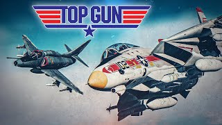 TOP GUN | F-14 Tomcat Vs A-4 Skyhawk Dogfight | Digital Combat Simulator | DCS |