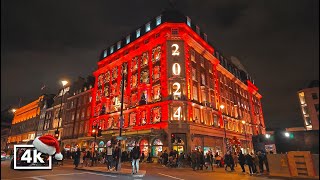 Fortnum & Mason’s Christmas Shop Tour | Luxury Holiday Shopping in London | 4K HDR Walking Tour