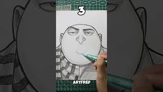 Which one is correct for Gru from Despicable Me ✨ #shorts #despicableme #drawing