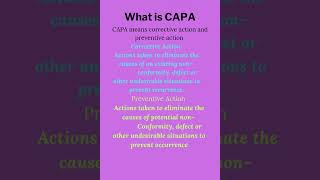 What is CAPA