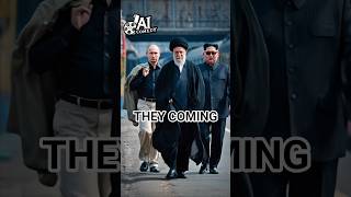 Khamenei, Putin & Kim walking in like Bee Gees Trump & Bibi RUN 😂 #khamenei #trump #netanyahu #funny