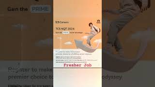 Tcs fresher job | Apply fast #tcs #tcsjob