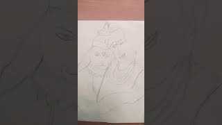 drawing hanumanji & ramji..#shorts #trending #ramji #hanumanji #transition #drawing #art #artlover