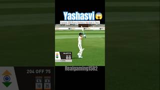 😱Fastest 200 Runs Yashasvi jaiswal In Test 😎  Real Cricket Swipe #shorts #cricket #gaming