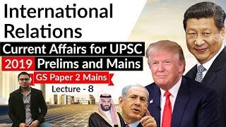International Relations Current Affairs 2018-19 Lecture 8 - UPSC Prelims 2019 & GS Mains Paper 2