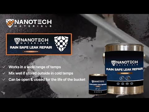 Stop Leaks—Even in the Rain! | NanoTech Rain Safe Leak Repair | Cool Roof Coating System