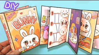 Paper DIY ✨ Bunny Squishy Book #tutorial #asmr #gamebook #paperdiy #quietbook