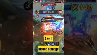 Gatot 4 vs 1 insane damage 2023  #ml2023 #mlbb #foryou #fypシ #fypシ゚viral