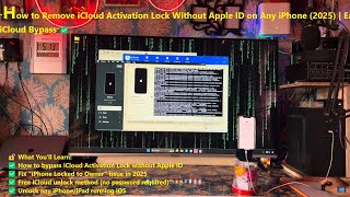 How to Remove iCloud Activation Lock Without Apple ID on Any iPhone (2025)| Easy iCloud Bypass Free✅