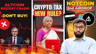 Big Crash Coming Today | Crypto Tax Rules | Crypto Market Update