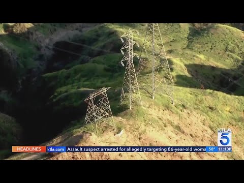 Transmission tower involved in Eaton fire investigation removed