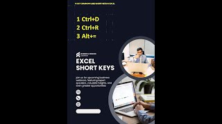 short key in excel