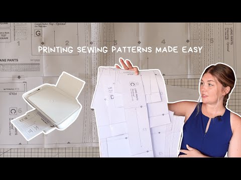 How to Print PDF Sewing Patterns at Home | Easy Sewing Pattern Tutorial