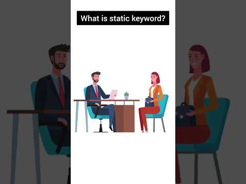 what is static keyword?|Java questions #jobinterview #static #java #keywords #shorts