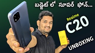 Realme C20 Unboxing & Initial Impressions in Telugu🔥🔥 || TechFacts