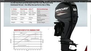 Mercury 60 HP Command Thrust VS Yamaha 70 HP