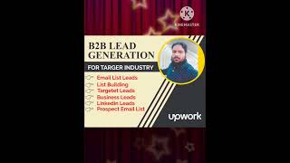 #upworkjobs #upworkexpert #upworkaccount #freelancing #freelancer #leadgeneration #database #onlinee