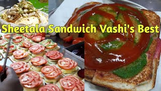 VASHI APMC Food - #sheetala Sandwich & Juice