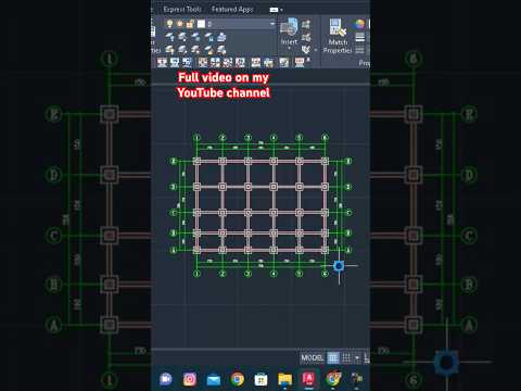 Axis plan in Seconds – Full video on my YouTube channel #architecture #autocad #viralshorts