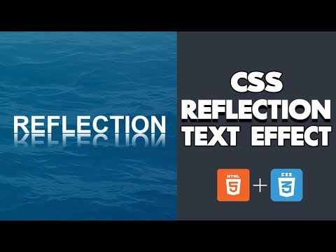 CSS Text Reflection Effect - CSS Text Effect