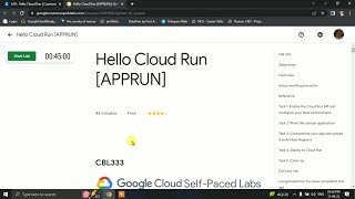 Hello Cloud Run [APPRUN] LAB Solution (GCP)