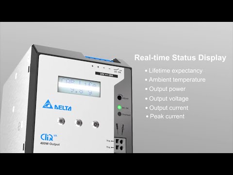 Delta Industrial Power Supply - CliQ VA with integrated LCD display