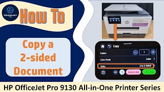 HP OfficeJet Pro 9130e | 9135e Printer : How to Copy 2 sided documents