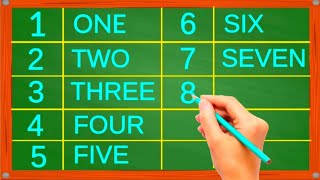 Learn to write numbers with spelling | Counting numbers 1-10 |numbers writing practice