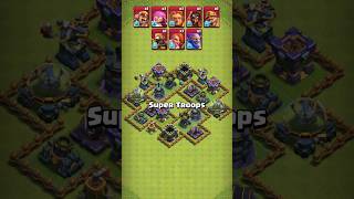Rushed TH 17 Base Vs Max Super Troops | Clash of Clans