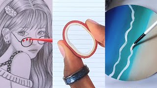 SATISFYING ART VIDEOS with Acrylic Paint || Brush Pens || Oil Pastels || Washi Tapes...