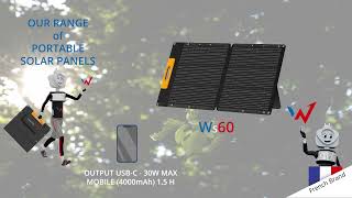 W - Portable Power Station Range + Portable Solar Panel Range