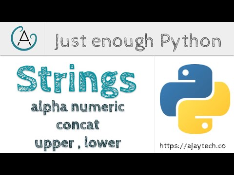 Python Strings - miscellaneous functions | Just enough Python