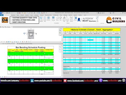 Master Revit : Ultimate Guide to Footing Take-Offs, Bar Bending & Sheets Creation | Class  4