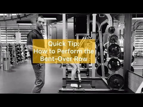 Bent-Over Row: Quick Tips SCC Fitness Center