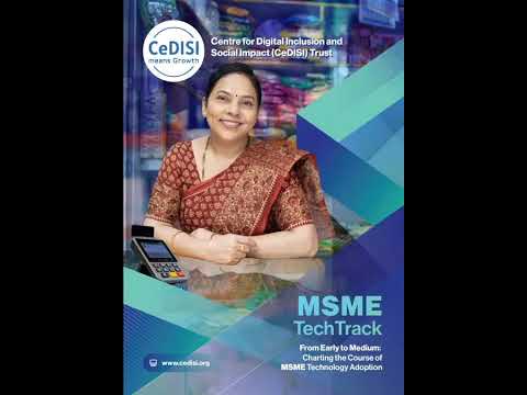 MSME TechTrack Report by CeDISI Trust podcast. Centre for Digital Inclusion and Social Impact Trust.