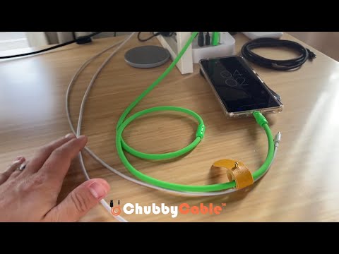 Solid Color Silicone Thick Charging Cable With A Bright Color