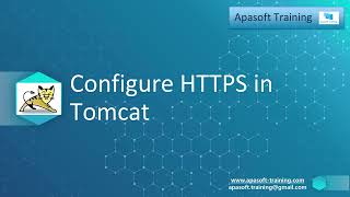 Configure HTTPS in Tomcat