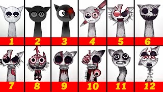 [Sprunki transformation] Gray phase 1 to 12