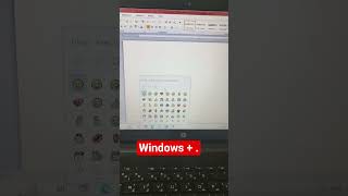 Ms word me emoji kaise lagaye 😯🤔🤫 | emoji Short cut key 🗝️#shorts #trending #computer #video #phonk