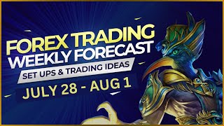 🎯 Weekly Forex Forecast | EURUSD, GBPUSD, USDJPY, AUDUSD, XAUUSD OIL (28/07/2025) Supply And Demand