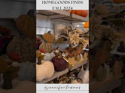 HOMEGOODS FINDS FALL 2024 🤭🍂🎃🕯️🧸🍃 #homegoods #fall #shortvideo #shorts #autumn