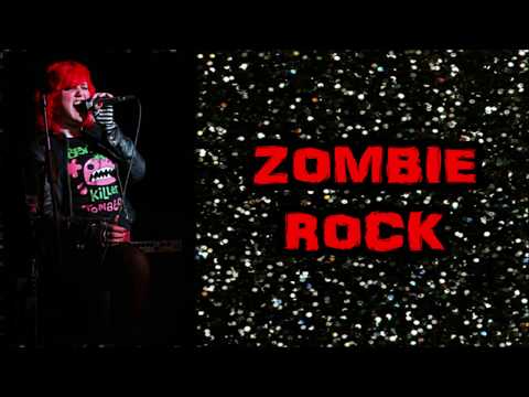 Chloë Hazle - Zombie Rock Official Lyric Video, Halloween Music, Horror Punk, Cherry Scream