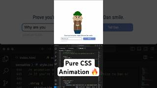 Make Delicate Dan Smile CAPTCHA CSS Animation