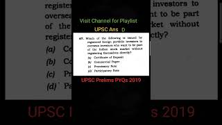 Part 56 : UPSC CSE PYQs 2019 | Economy  #upscpyqs #upscshorts