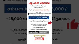 CHENNAI JOB VACANCY 2024| CHENNAI VELAI VAIPPU 2024| naanungalHR #tamiljobs #tnjobs #chennaijobs