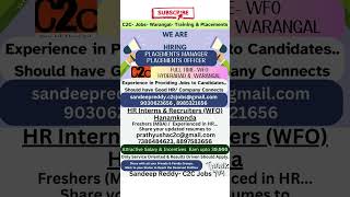 Job's in Hyderabad -2025 | Work from home jobs 2025 | online jobs at home | freshers jobs 2025